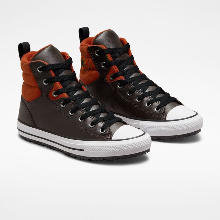 Zimne Cizmy Converse Chuck Taylor All Star Berkshire Vody Resistant Vysoke Damske Hnede Oranžové Čierne | SK UGHSI8